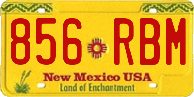 NM license plate 856RBM