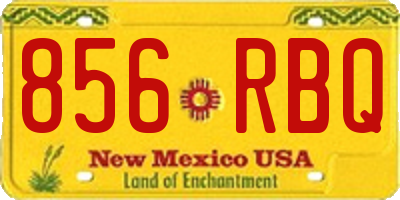NM license plate 856RBQ