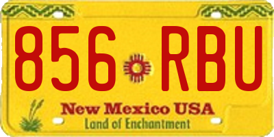 NM license plate 856RBU