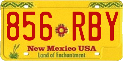 NM license plate 856RBY