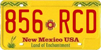 NM license plate 856RCD