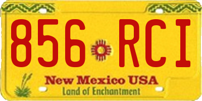 NM license plate 856RCI