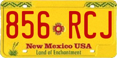 NM license plate 856RCJ