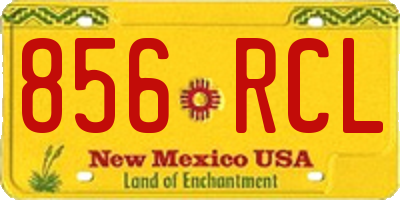NM license plate 856RCL