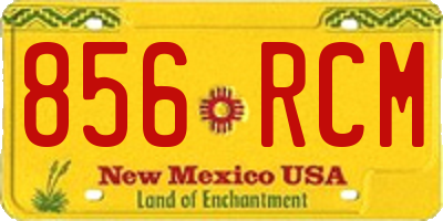 NM license plate 856RCM
