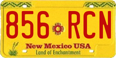 NM license plate 856RCN