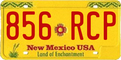 NM license plate 856RCP