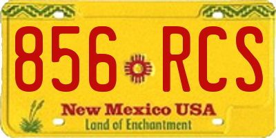 NM license plate 856RCS