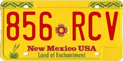 NM license plate 856RCV