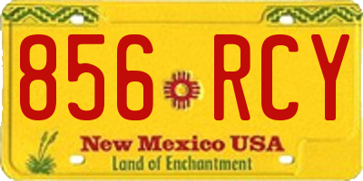 NM license plate 856RCY