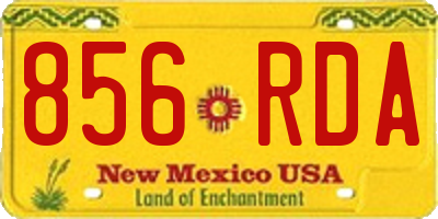 NM license plate 856RDA