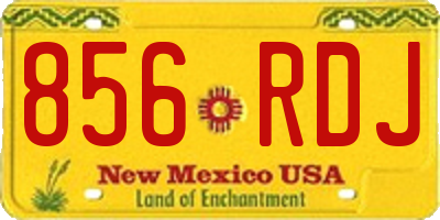 NM license plate 856RDJ