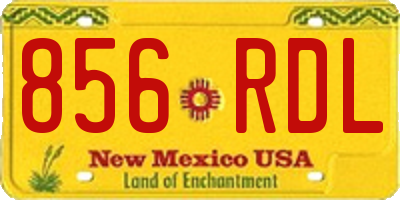 NM license plate 856RDL