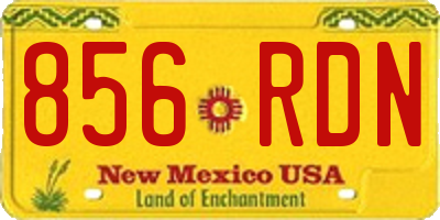 NM license plate 856RDN