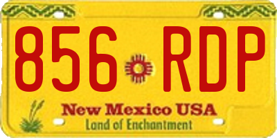 NM license plate 856RDP