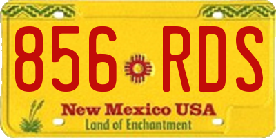 NM license plate 856RDS
