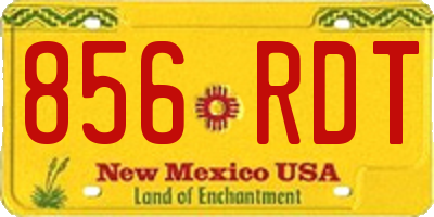 NM license plate 856RDT