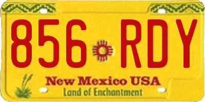 NM license plate 856RDY