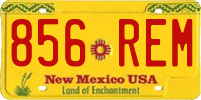 NM license plate 856REM