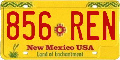 NM license plate 856REN