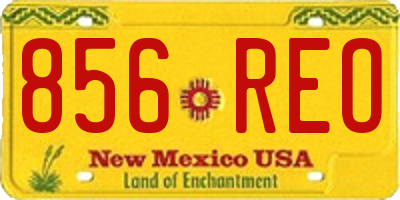 NM license plate 856REO