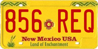 NM license plate 856REQ