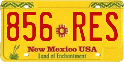 NM license plate 856RES
