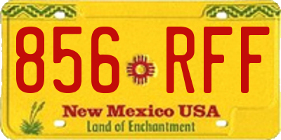 NM license plate 856RFF