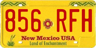 NM license plate 856RFH