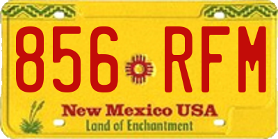 NM license plate 856RFM