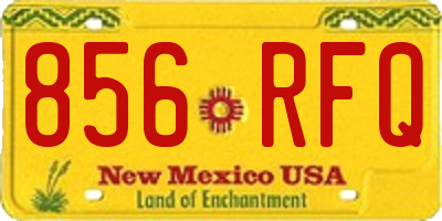 NM license plate 856RFQ