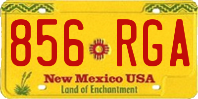 NM license plate 856RGA