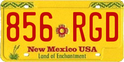 NM license plate 856RGD