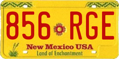 NM license plate 856RGE