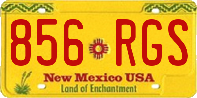 NM license plate 856RGS