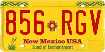 NM license plate 856RGV