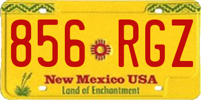 NM license plate 856RGZ