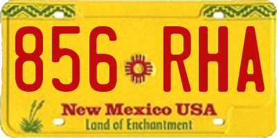 NM license plate 856RHA