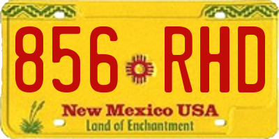 NM license plate 856RHD