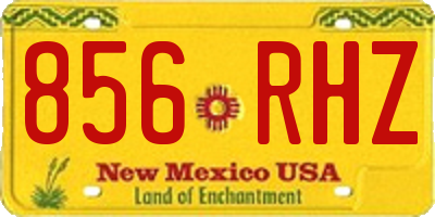 NM license plate 856RHZ