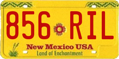 NM license plate 856RIL