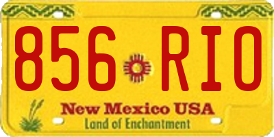 NM license plate 856RIO