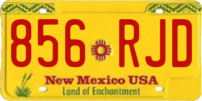 NM license plate 856RJD