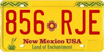 NM license plate 856RJE
