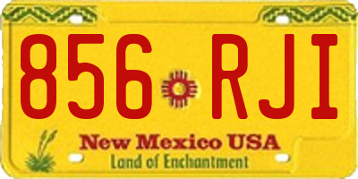 NM license plate 856RJI