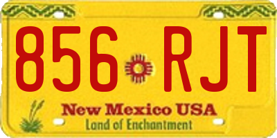NM license plate 856RJT