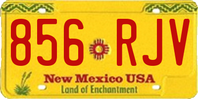 NM license plate 856RJV