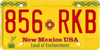 NM license plate 856RKB