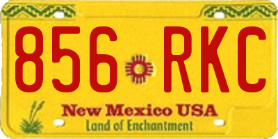 NM license plate 856RKC