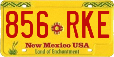 NM license plate 856RKE